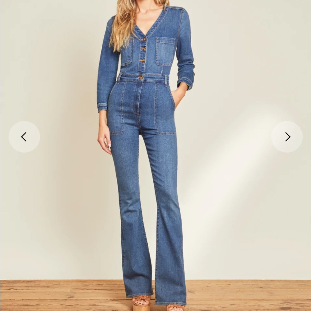 Veronica Beard Savanna Denim Jumpsuit